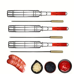 6-Piece Nonstick Kabob Grilling Basket Set