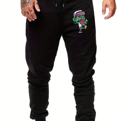Green Cap Jogging Pants Men's Comfortable Joggers