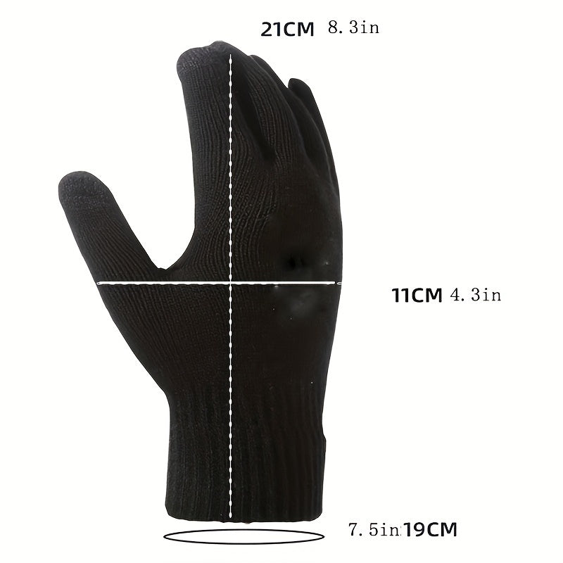 Winter Warm Windproof Gloves Plus Velvet Touch Screen Gloves