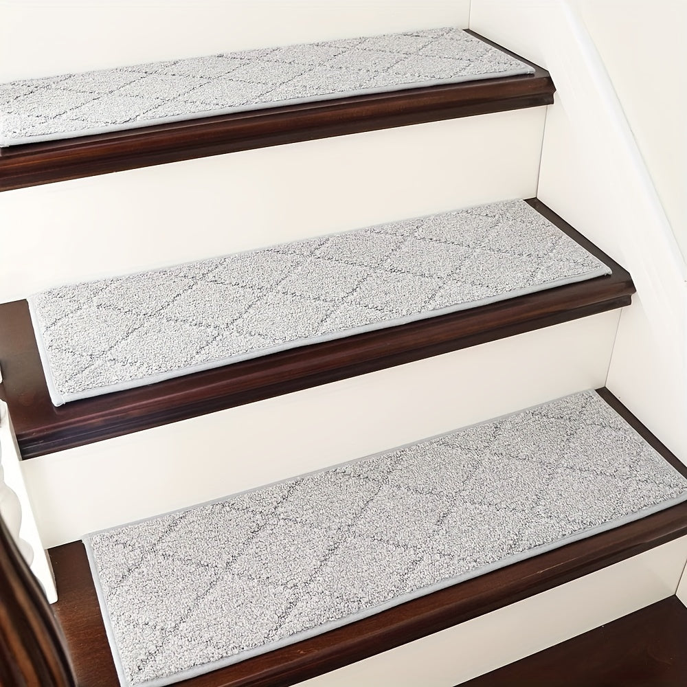 10pcs Soft Stair Treads Non Slip Carpet Mat 30inX8in 76cmX20cm Indoor Stair Runn