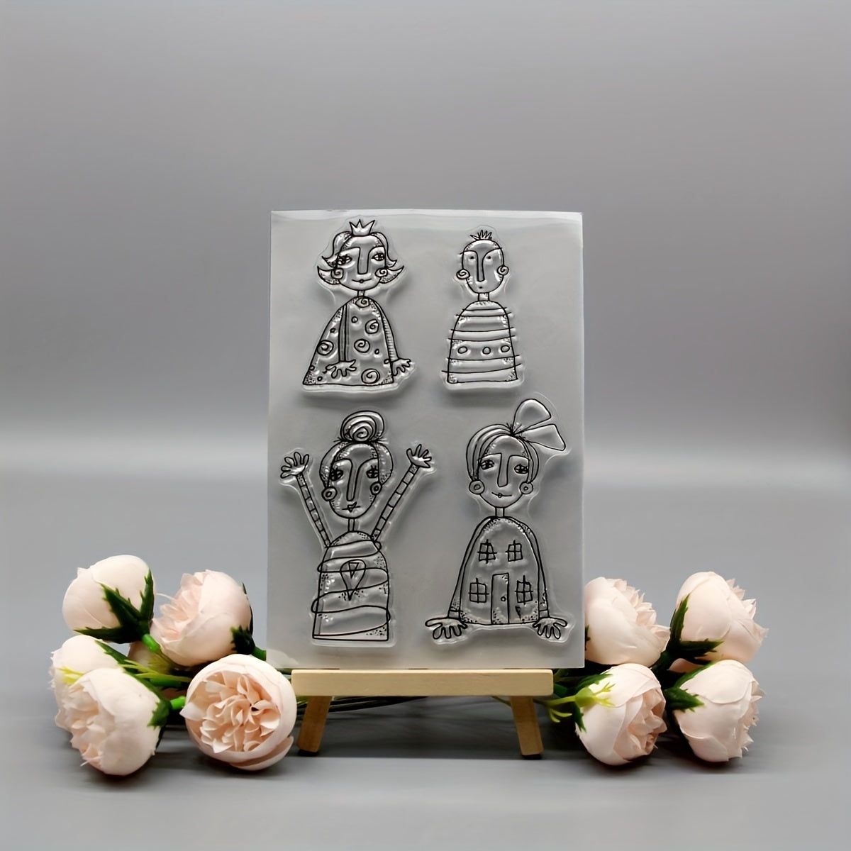 DIY Silicone Stamp Set for Girls, Holiday Card Making