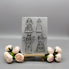 DIY Silicone Stamp Set for Girls, Holiday Card Making
