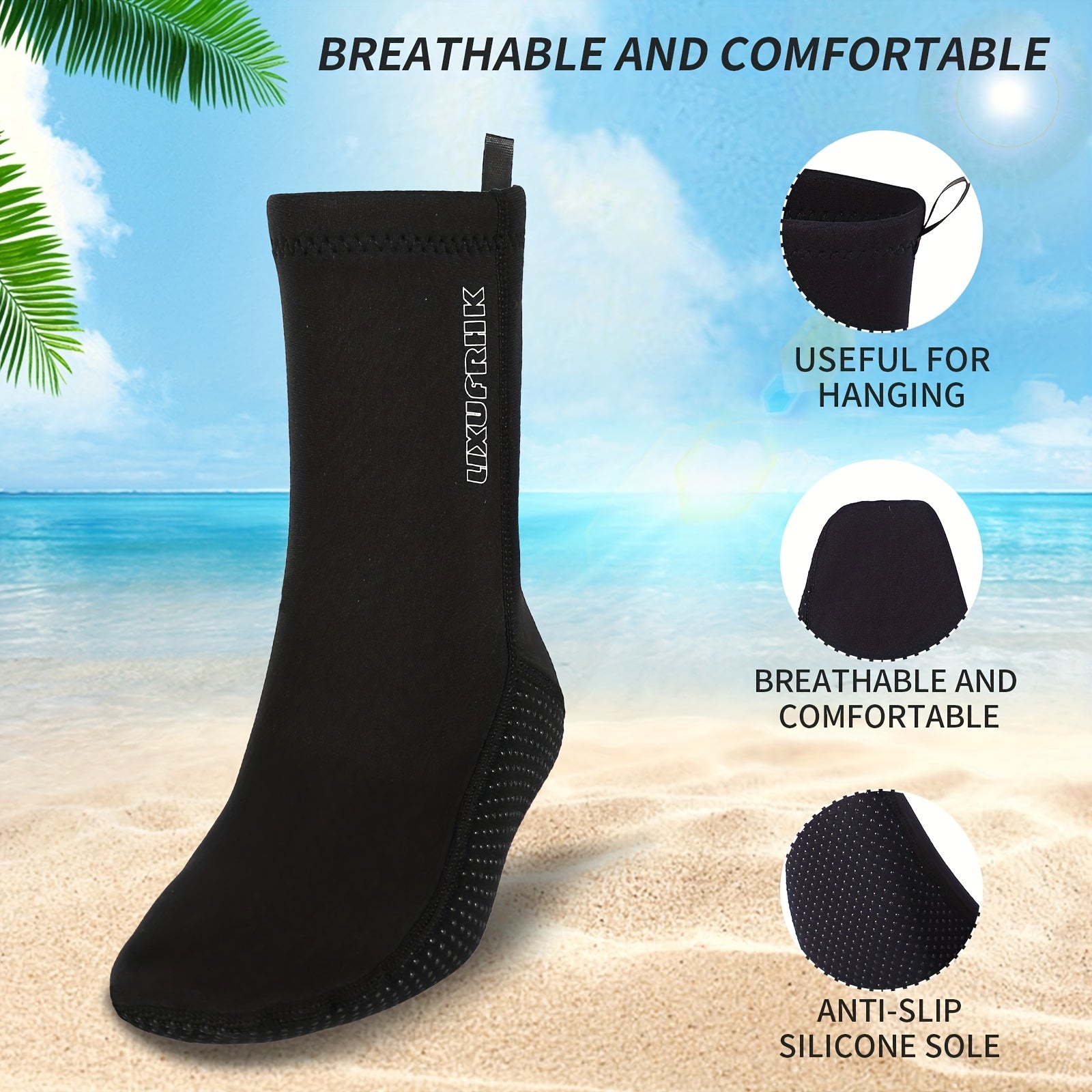 Neoprene Diving Socks - Unisex Water Sports Gear