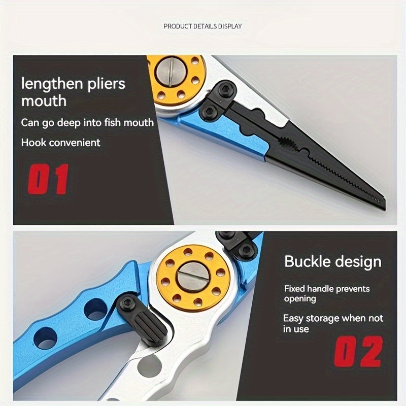 Aluminum Fishing Pliers Lock Fish Control Tool