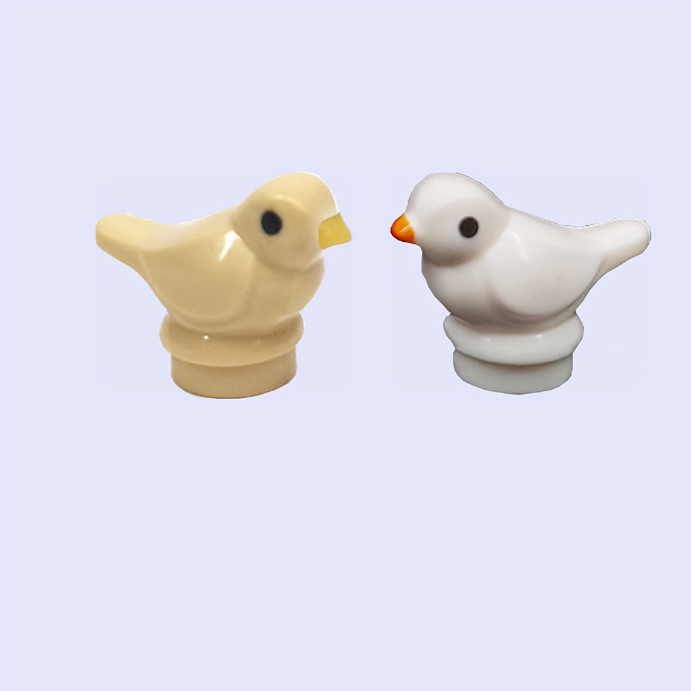 16pcs Mini Bird Sparrow Building Block Set DIY Animal Park Decoration Gift