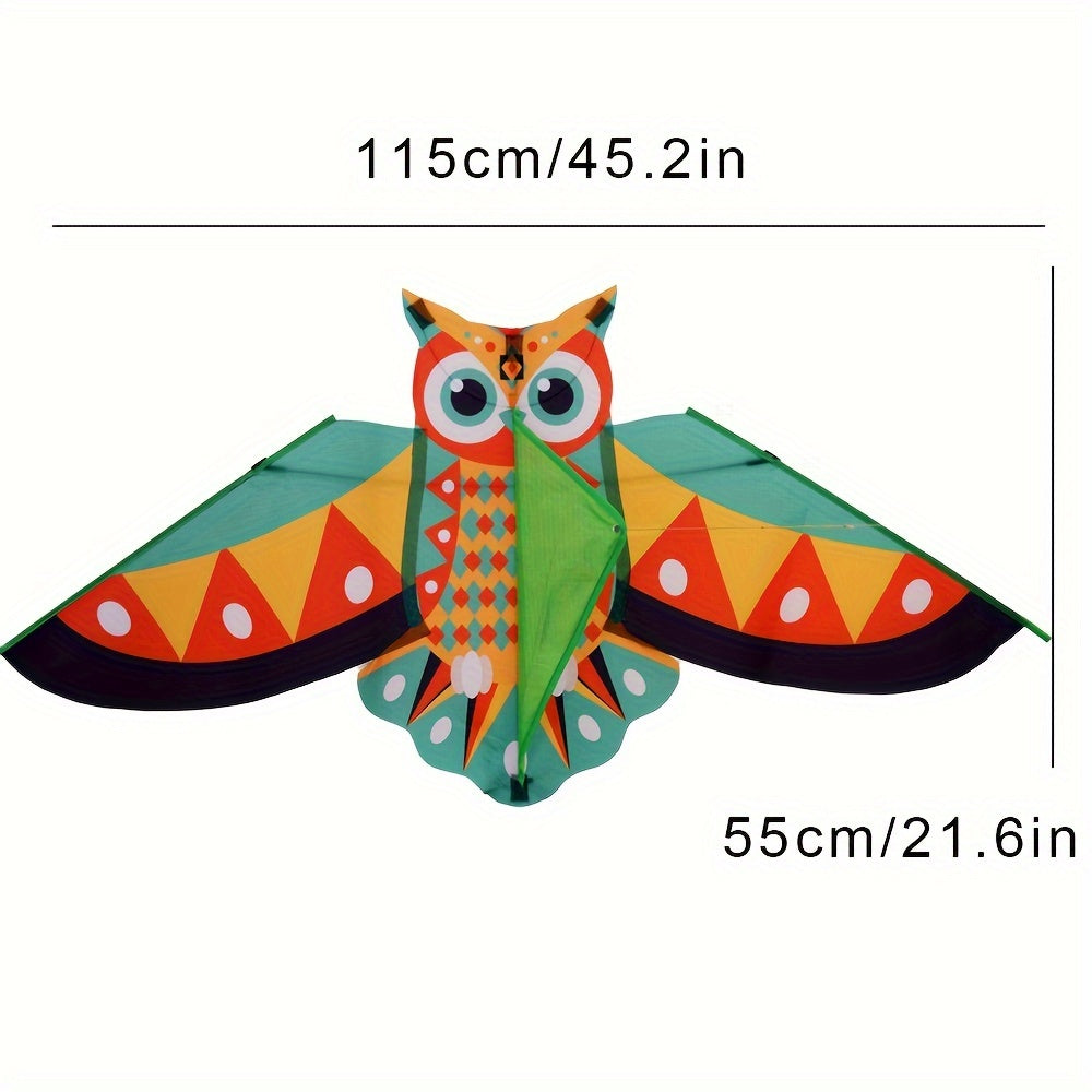 1pc 15m Owl Kite With 50m Line Outdoor Flying