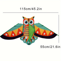 1pc 15m Owl Kite With 50m Line Outdoor Flying