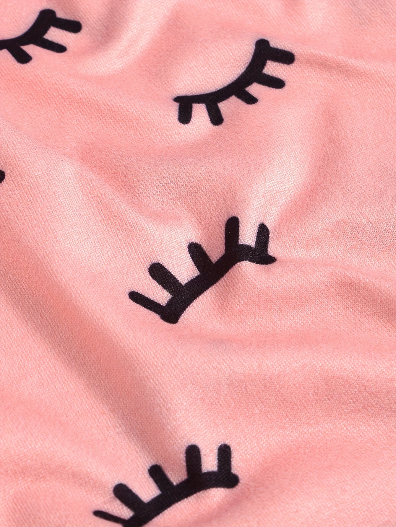 Eyelash Print Pajama Set Cami Top & Shorts & Pants