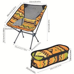 Portable Lightweight Moon Chair for Outdoor Camping Fishing Yard Beach