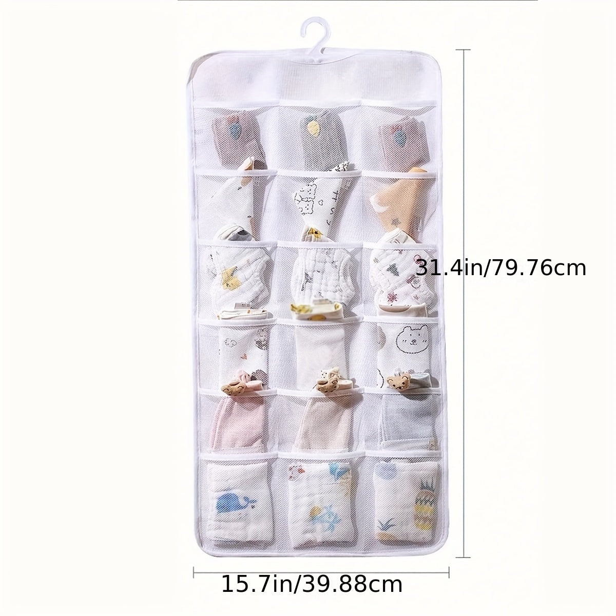 Large Over the Door Organizer Socks Underwear Bag