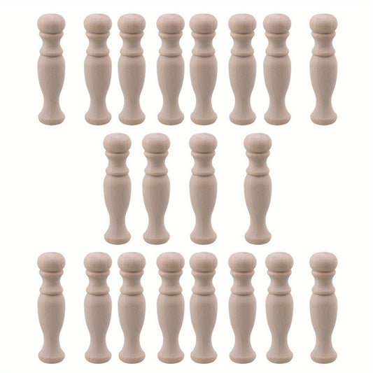 20pcs Decorative Wood Spindles for House Furniture 7 1 H 84