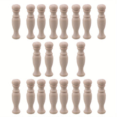 20pcs Decorative Wood Spindles for House Furniture 7 1 H 84