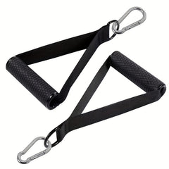 Rubber Non-slip Handle for Resistance Band, 1 Pair Handle with 2 Hooks