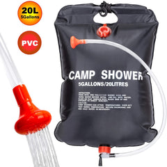 20L Solar Camping Shower Bag for Outdoor Travel and Hygiene