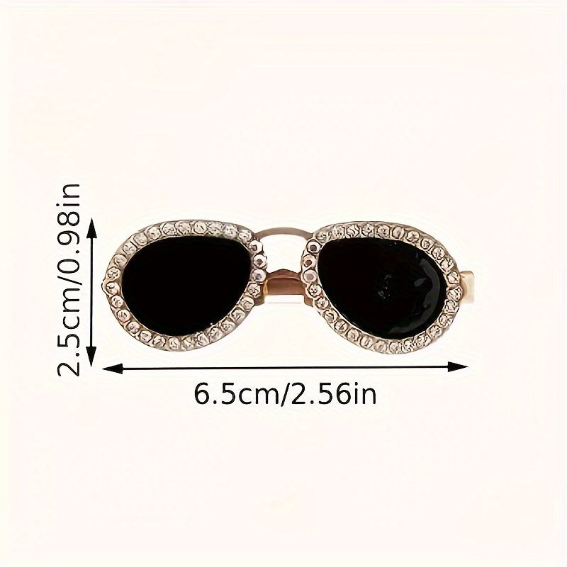 Mini Sunglasses Hairpin Metal Edge Hair Clip Hair Accessories