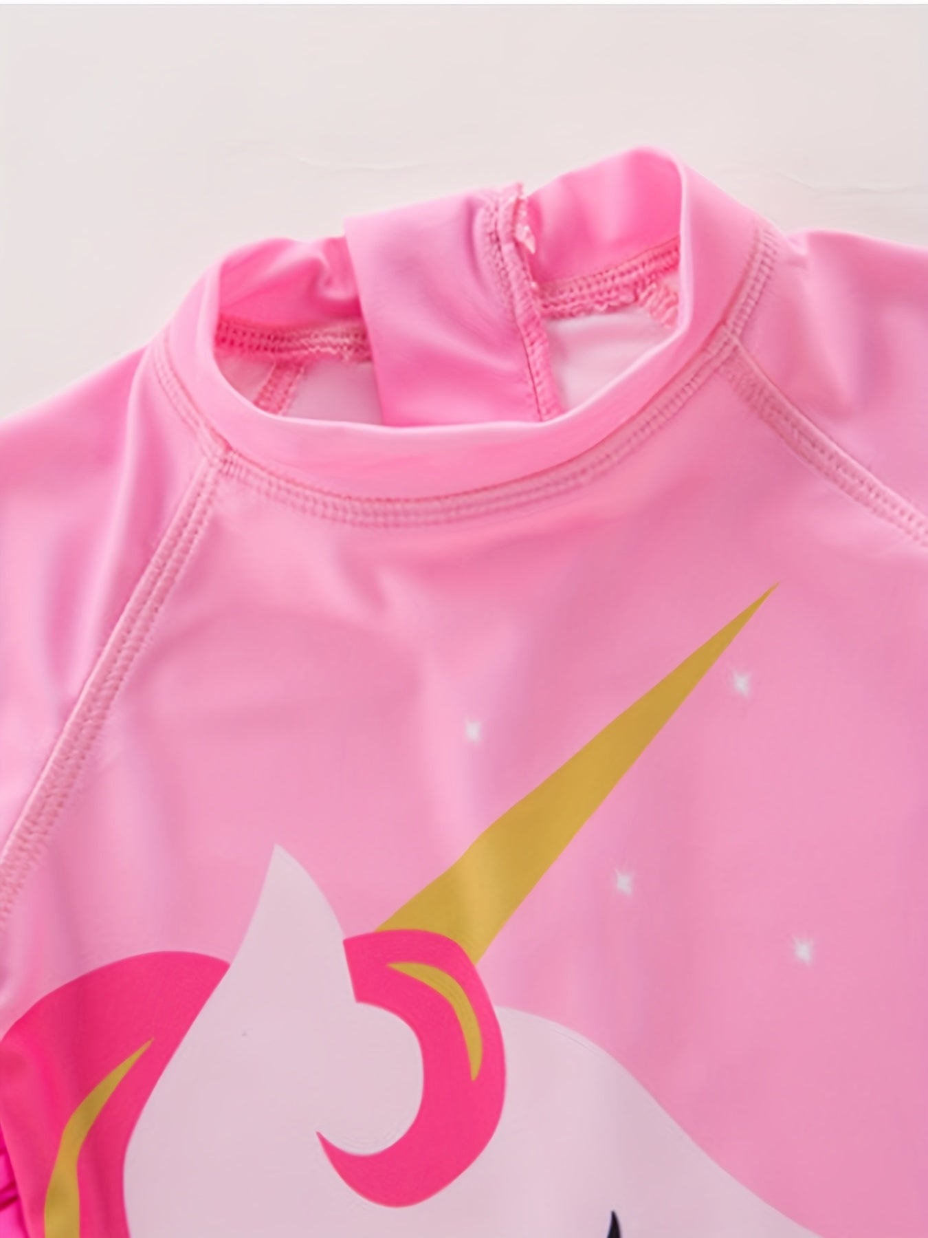 Toddler Girls Pink Unicorn Swimsuit & Swimming Cap Set