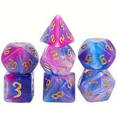 7-Piece Dice Set for Games and Parties