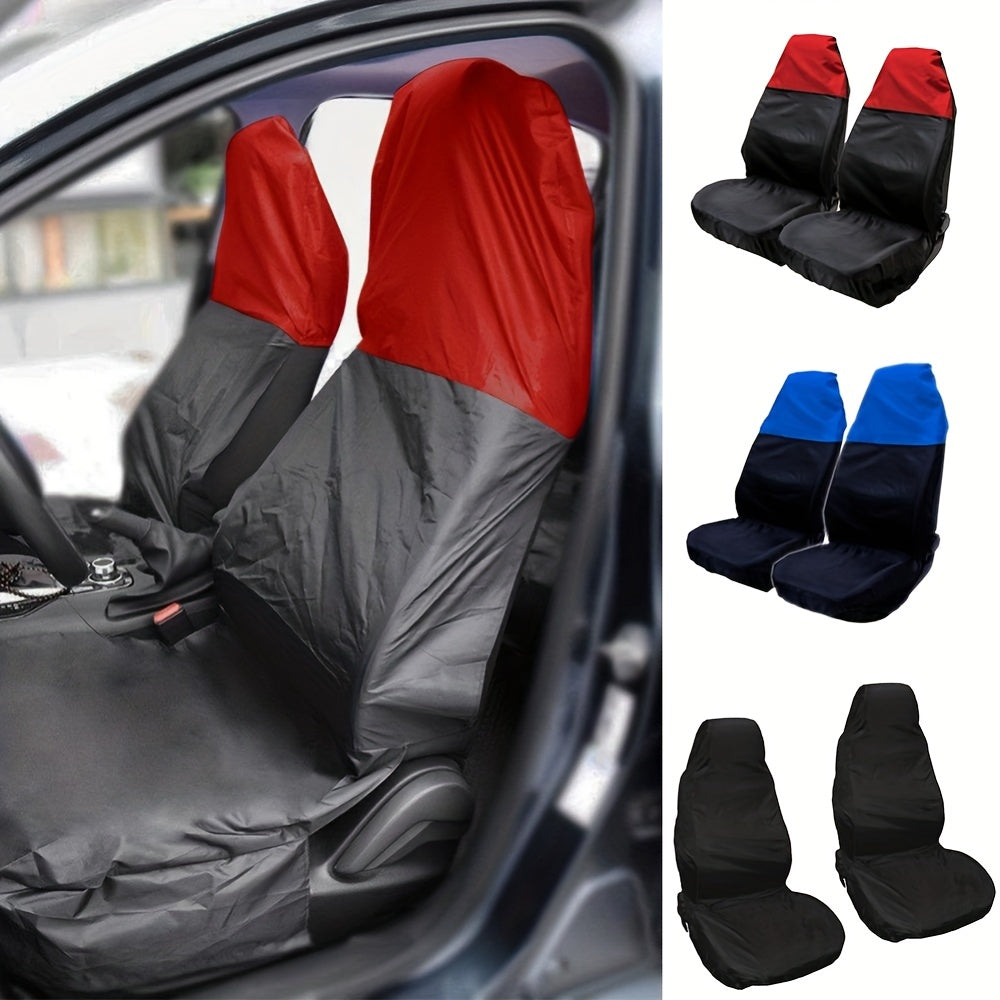 2pcs Waterproof Universal Seat Cover Front Car Van Seat Covers Protectors