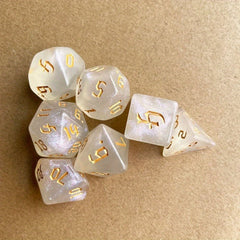 7pcs Acrylic Opaque Polyhedral Dice Set for Table & Role Playing Games