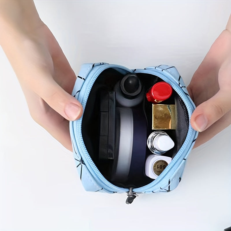 Geometric Pattern Menstrual Cup Pouch Waterproof Storage Bag Teen Women Multi