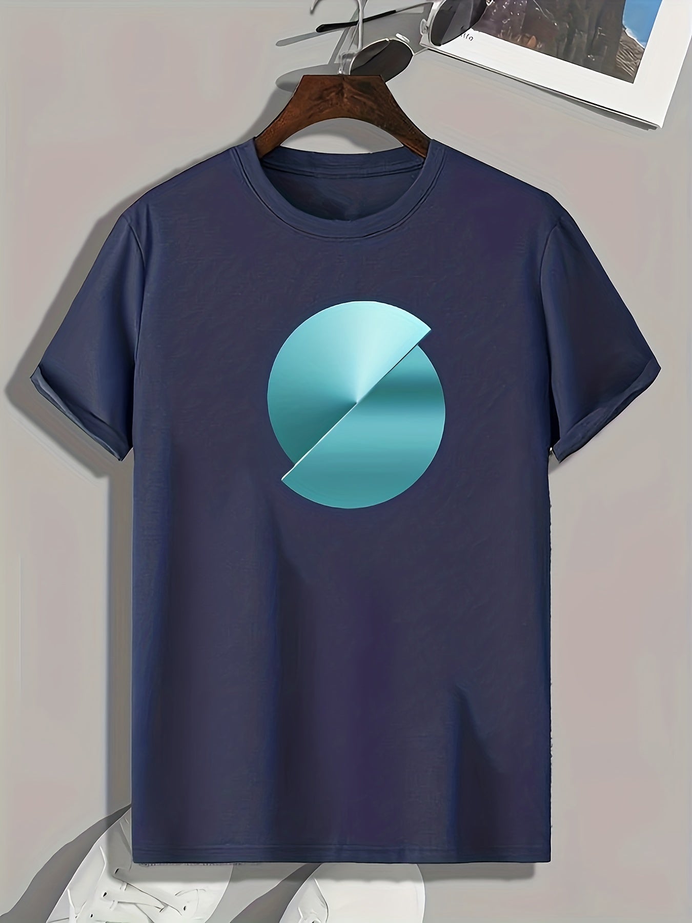 Artistic Pattern Print Men's Graphic T-Shirt for Summer