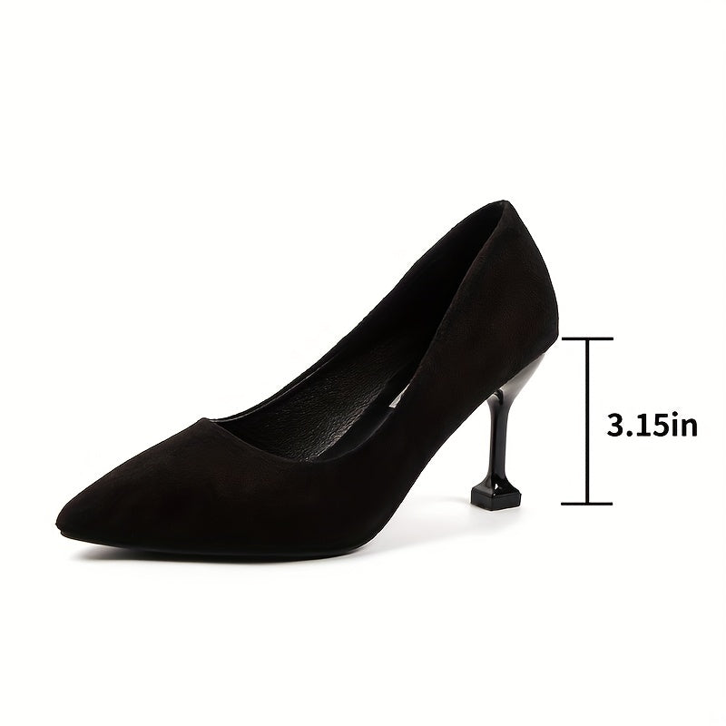 Women's Pointed Toe High Heels Slip On Stiletto Court Pumps