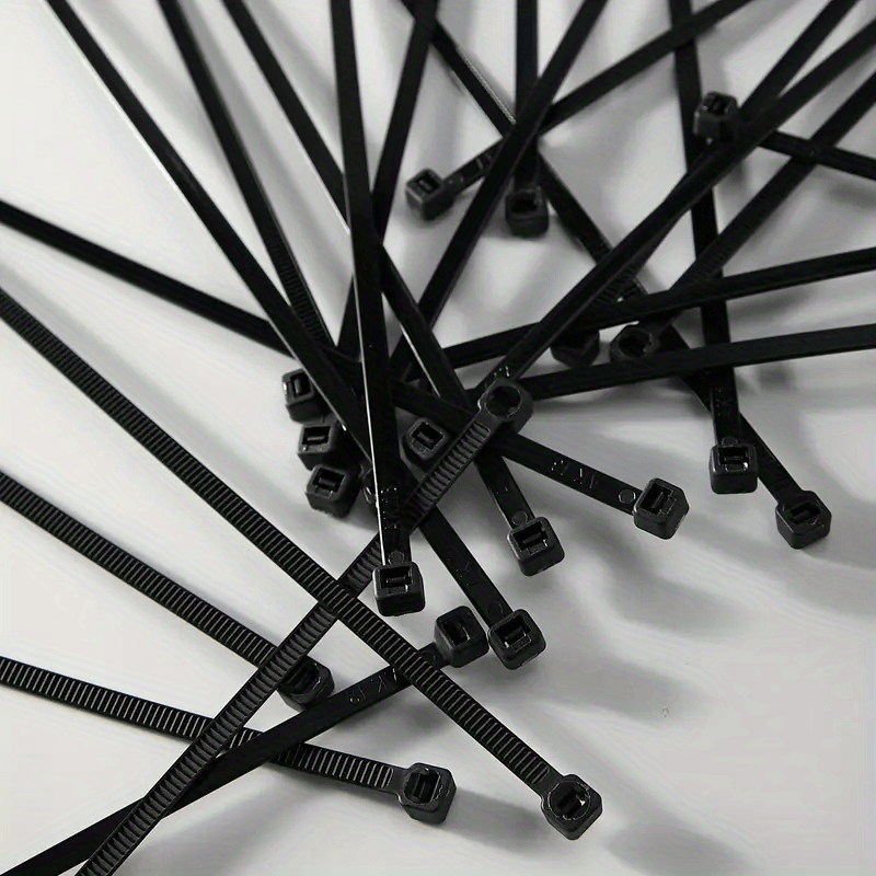 100pcs Waterproof Nylon Tie for Wire Management Home Office Garden