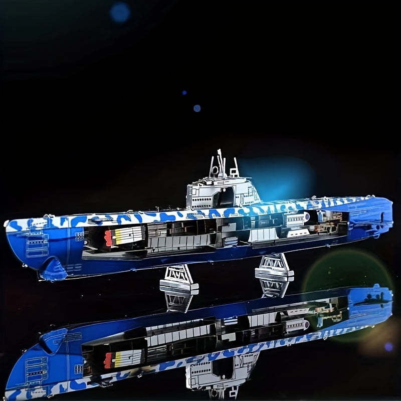 3D Metal Iron Puzzle DIY Submarine Model