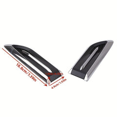 2pcs Car Shark Fin Air Outlet Blade Decoration