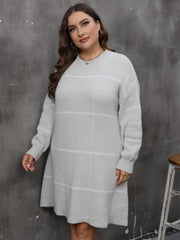 Striped Long Sleeve Sweater Dress