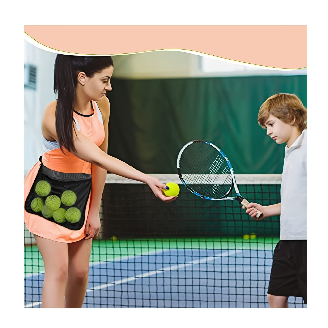 Tennis Ping Pong Golf Ball Storage Bag Portable Training Waist Bag