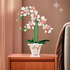 1000 Pieces Orchid Building Blocks Create Floral Landscape