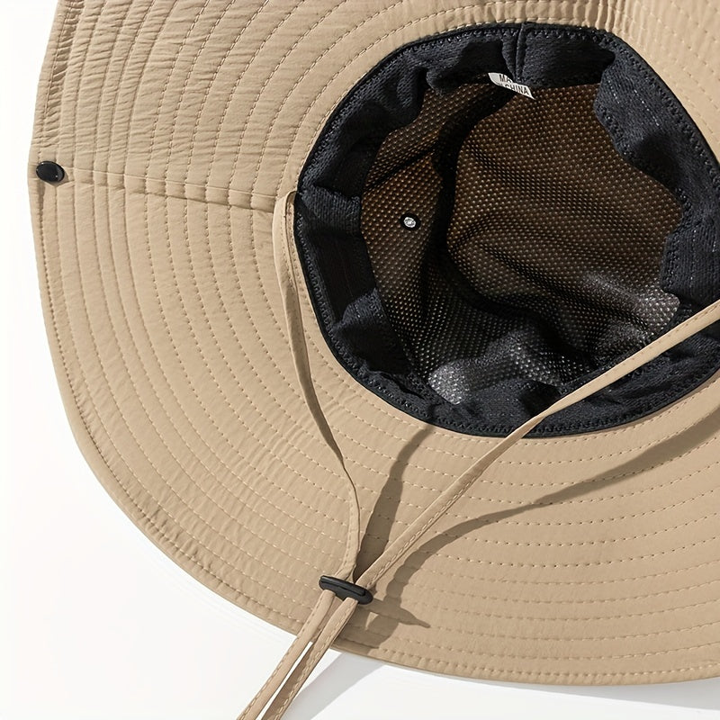 Fashionable Pure Rope Big Brim Hat Outdoor Sun Protection Fisherman Hat