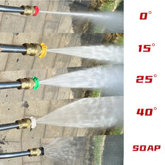 Pressure Washer Wand 30 Degree Curved Extension with 5 Spray Nozzles