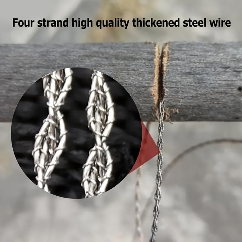 Mini Pocket Saw Stainless Steel Wire Saw for Outdoor Camping Survival
