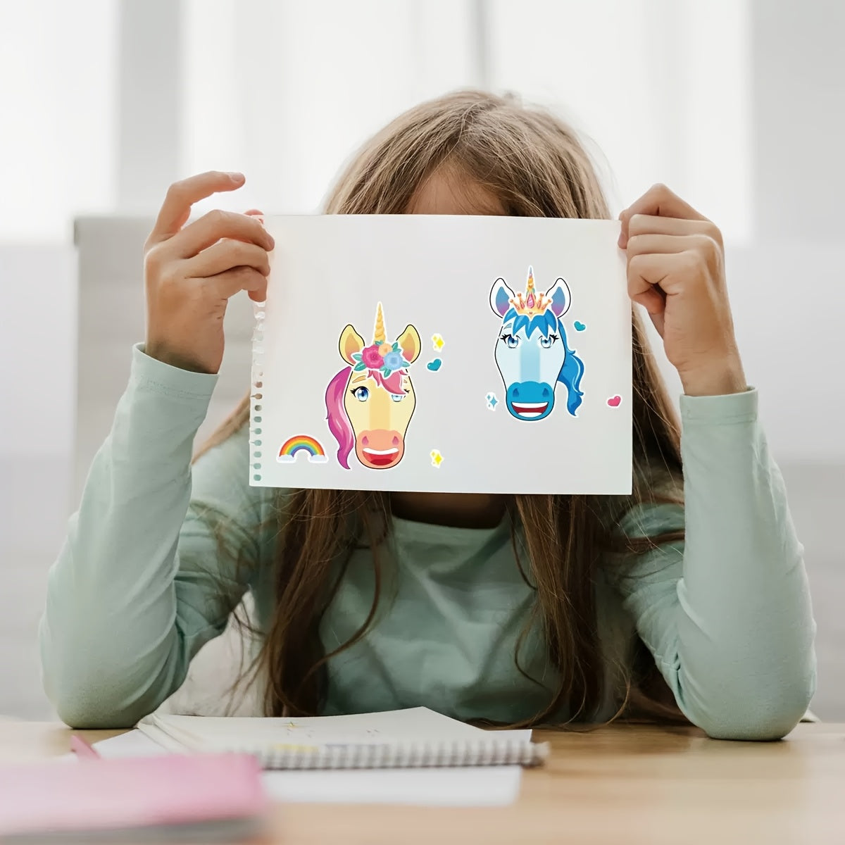 12pcs 24pcs Make A Face Stickers Unicorn Party Favors Crafts