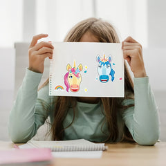 12pcs 24pcs Make A Face Stickers Unicorn Party Favors Crafts