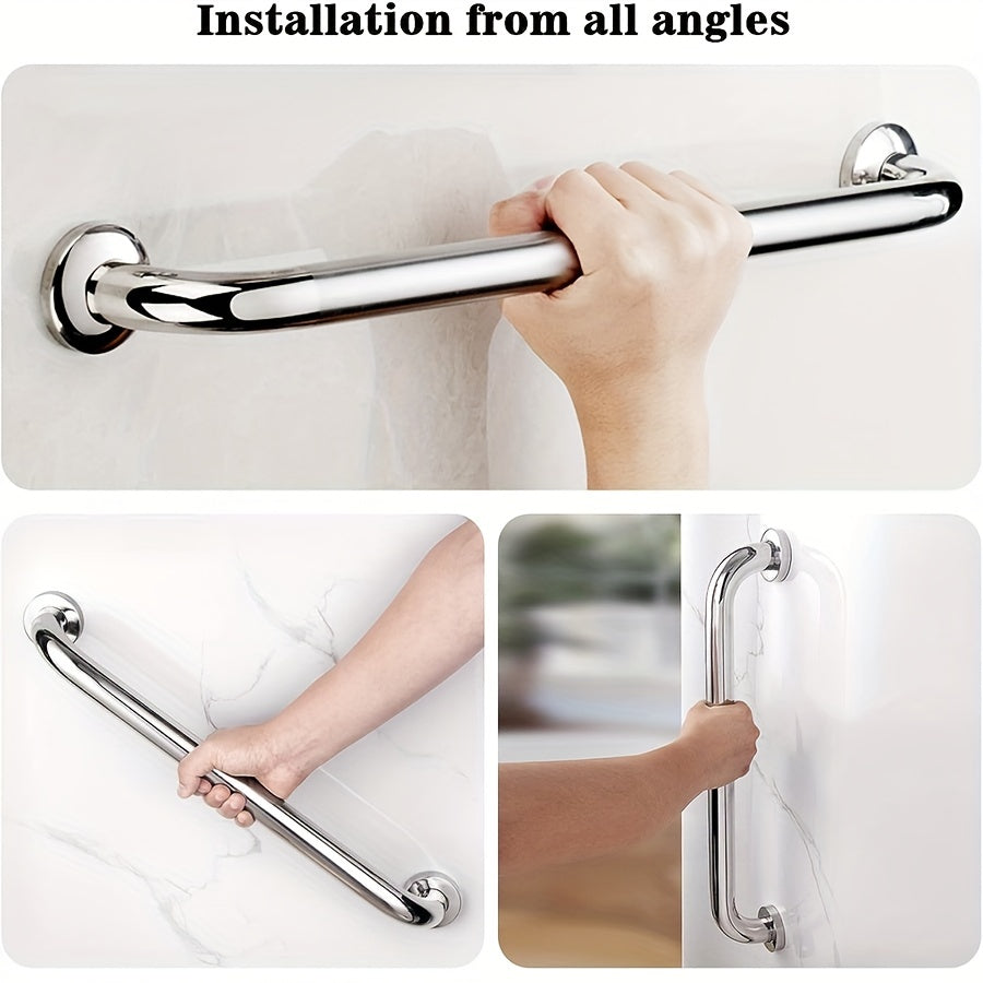 1pc Shower Grab Bar Stainless Steel Bathroom Handle Elderly Safety 30 40