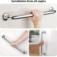 1pc Shower Grab Bar Stainless Steel Bathroom Handle Elderly Safety 30 40