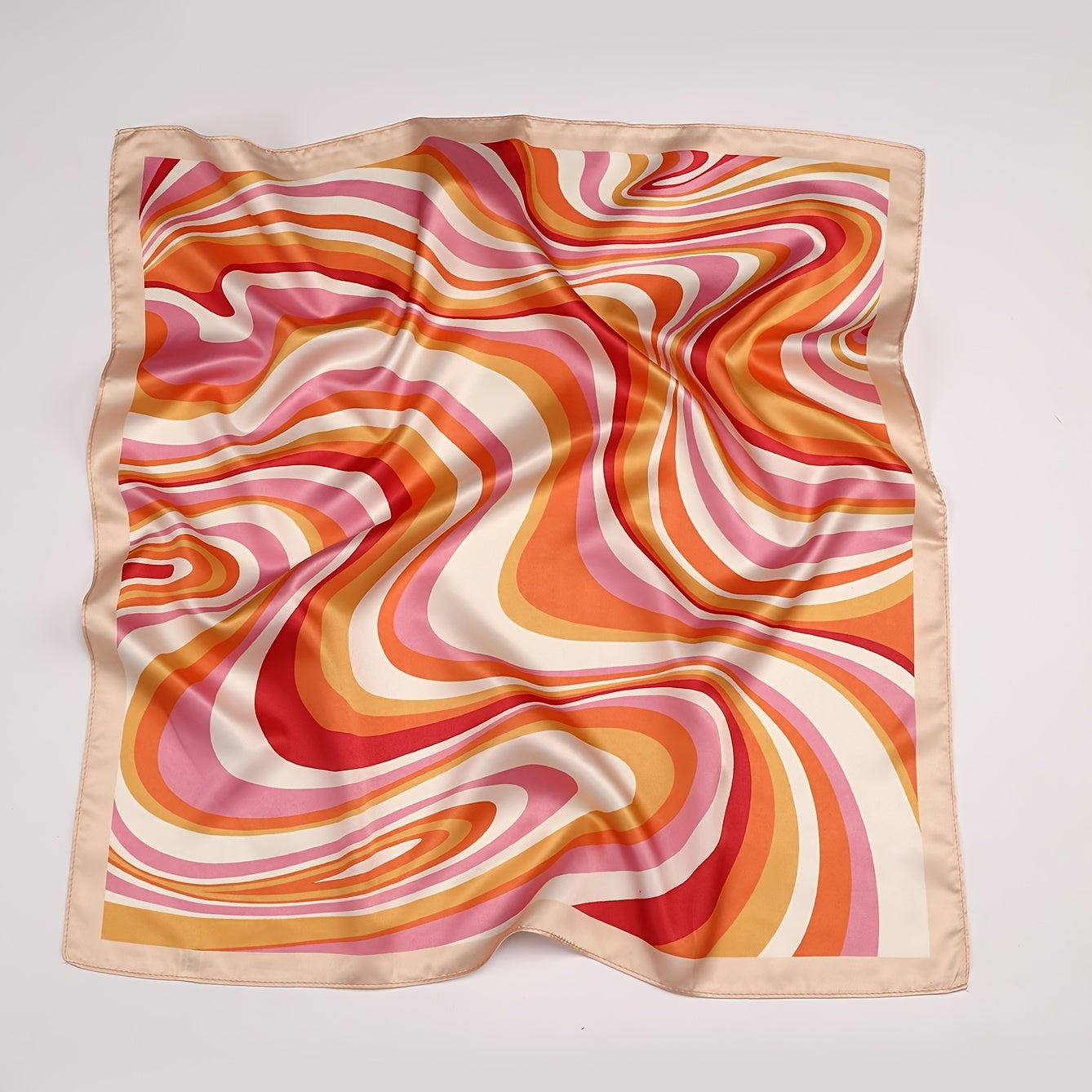 Women's Satin Square Scarf Large Neckerchief Accessory