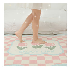 Luxurious Cashmere Plush Rug for Living Room, Bedroom, Study