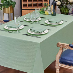 Poly Tablecloth Grass Green Water Resistant Wrinkle Free