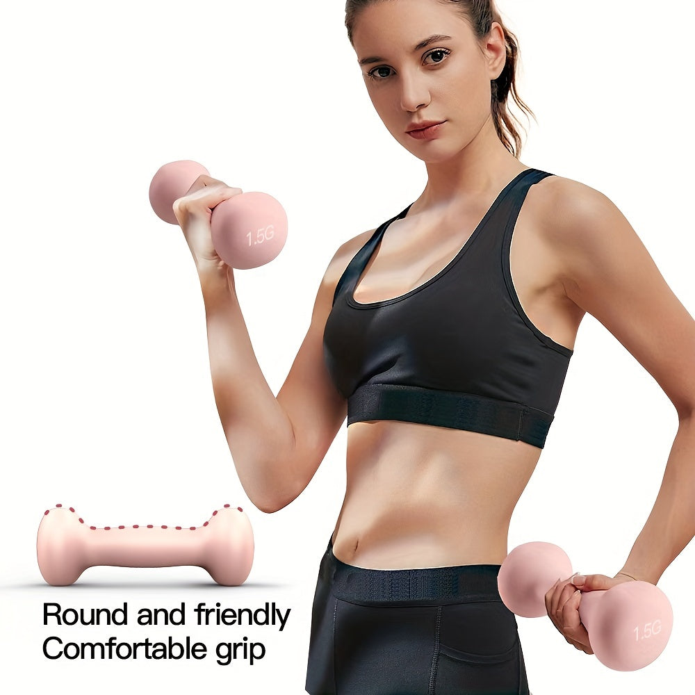 Solid Iron Dumbbell Pair for Home & Outdoor Training