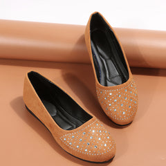 Women's Rhinestone Loafer Slip On Shoes