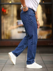 Men's Slim Fit Jeans Casual Mid Stretch Denim Pants