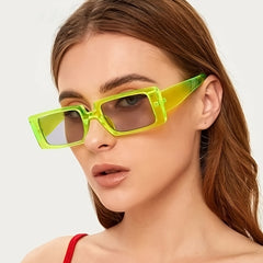 Vintage Y2K Rectangular Chunky Frame Sunglasses