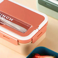 Modern 2-Layer Bento Box Set with Cutlery