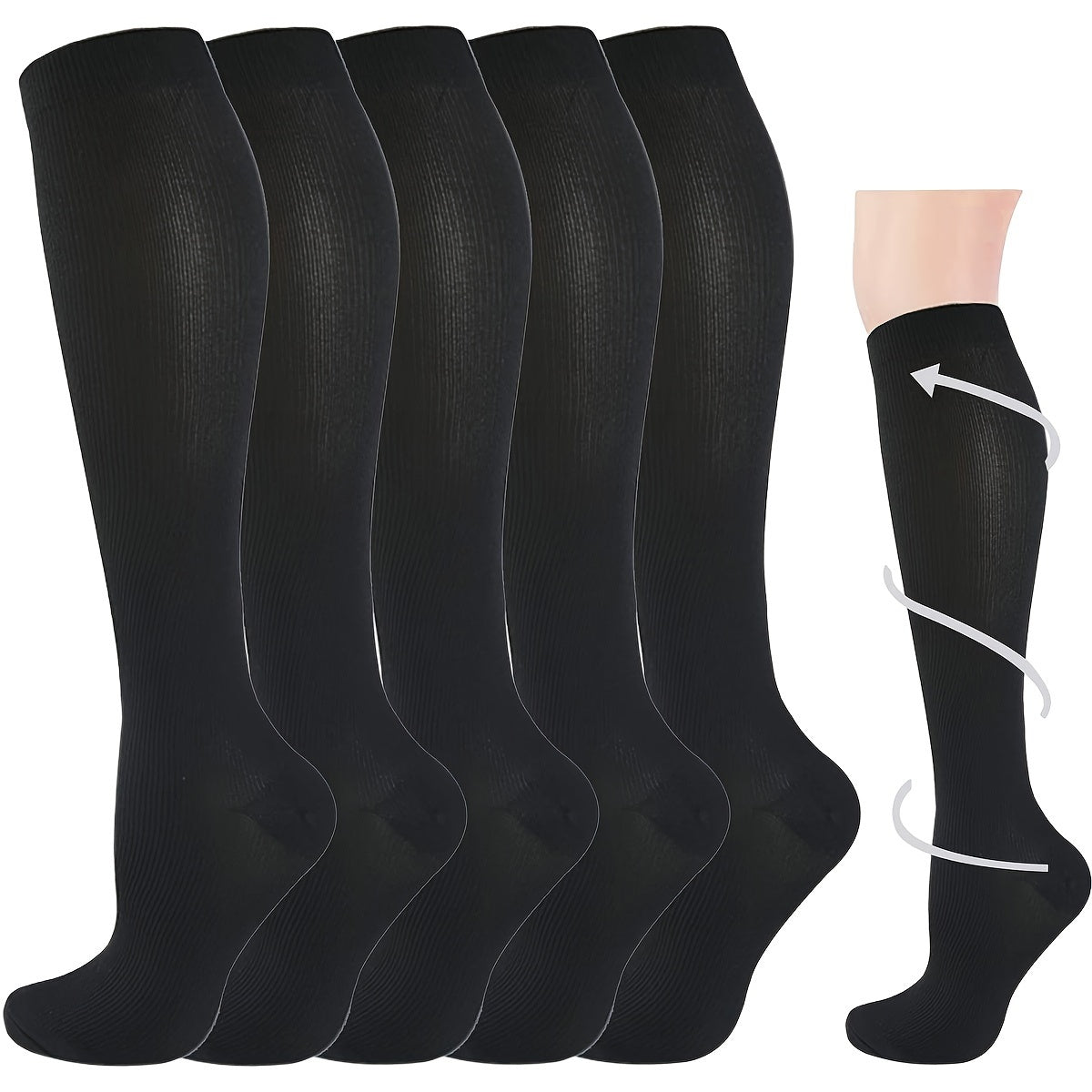 Copper Compression Socks Women Pregnancy & Men Circulation 15-20 Mmhg