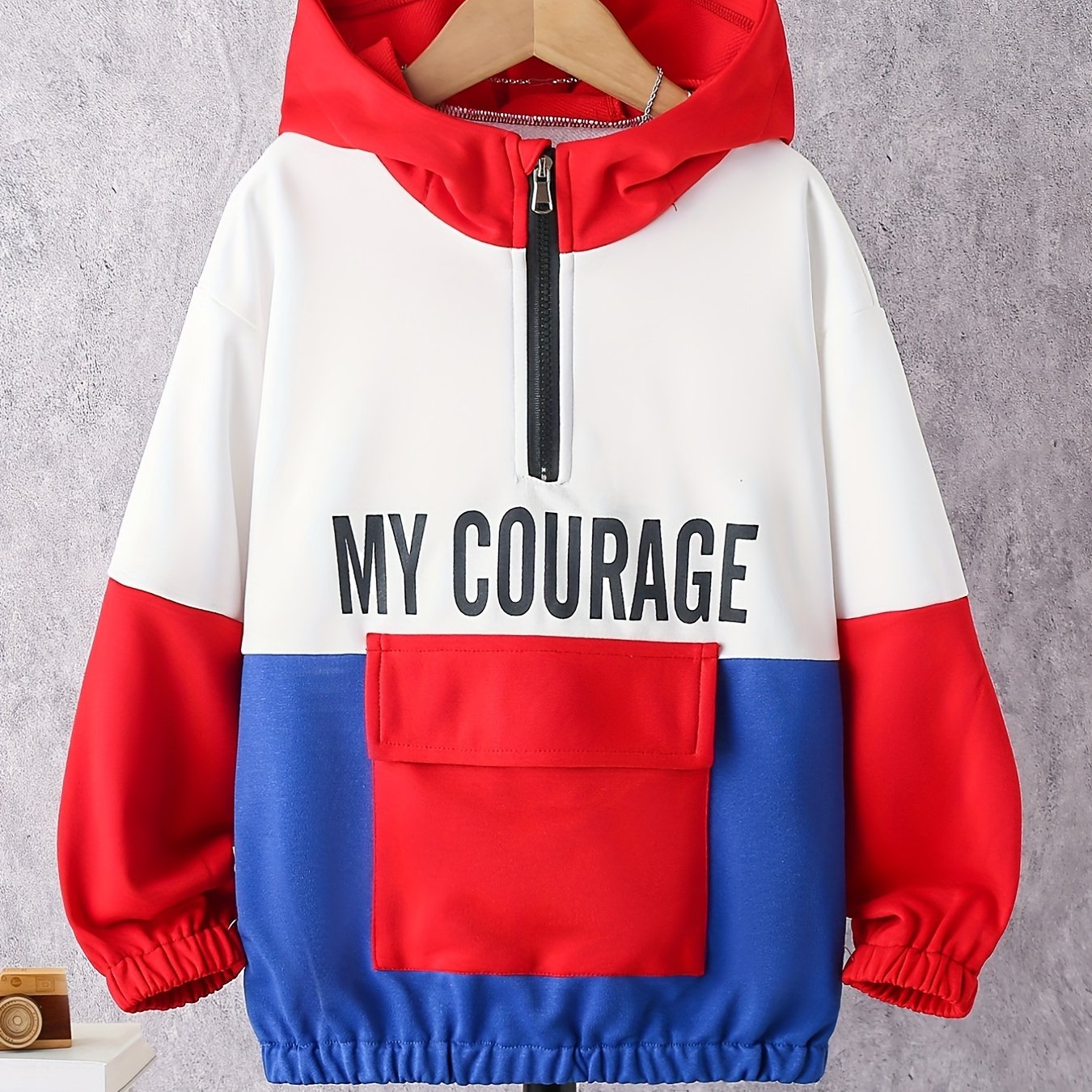 Block MY COURAGE Boys Hooded Sweatshirt