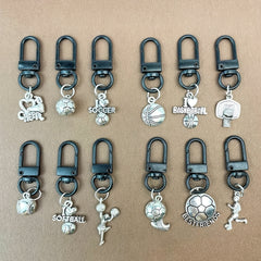 Vintage Sports Ball Keychains 3pcs Set Ideal Gift